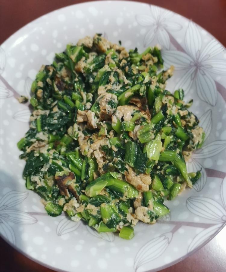 油麦菜鸡蛋的做法