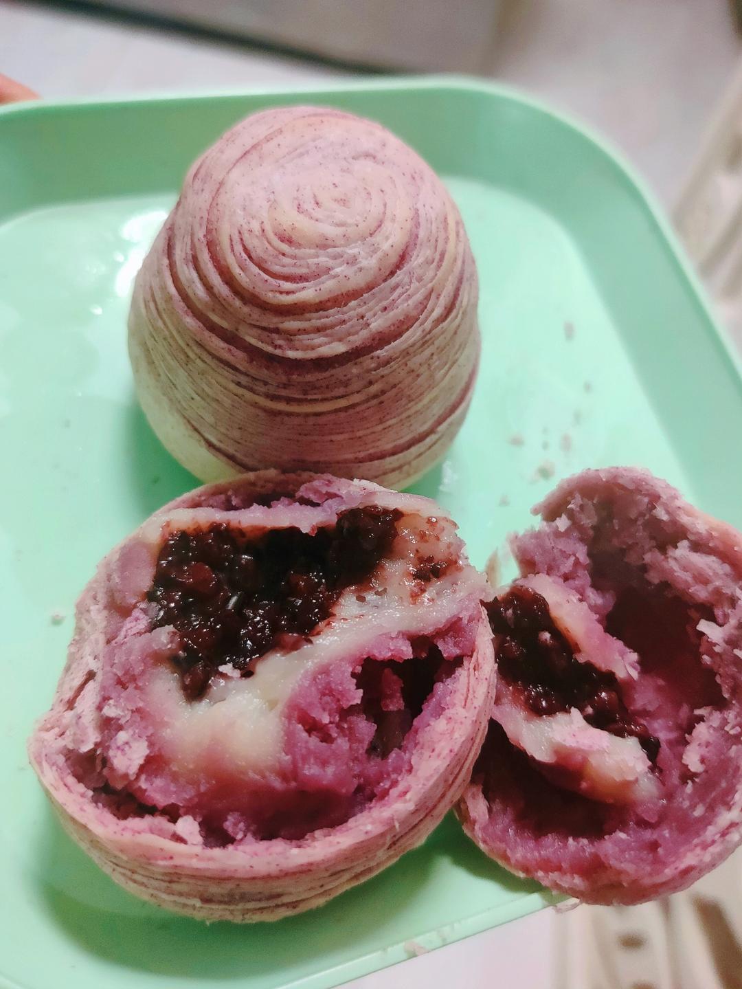 (超详细更新适合新手)黄油版麻薯芋泥酥