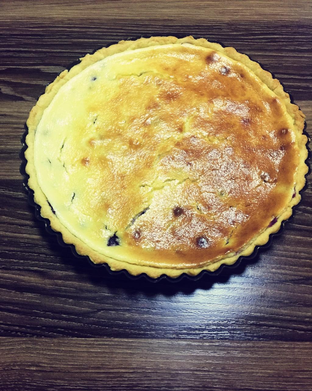 蓝莓芝士派