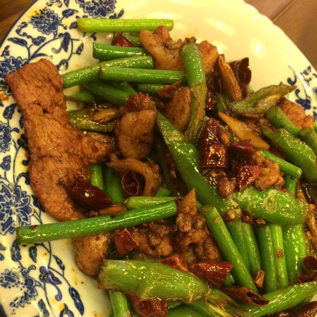 青椒炒肉片