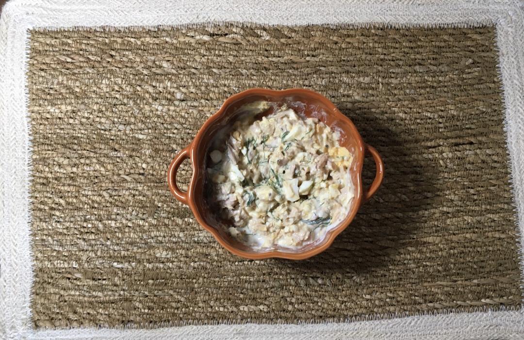 无蛋黄酱金枪鱼鸡蛋沙拉🥚Mayoless Tuna Egg Salad