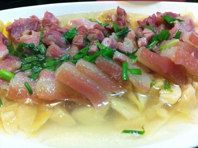 ad金做的咸肉蒸春笋