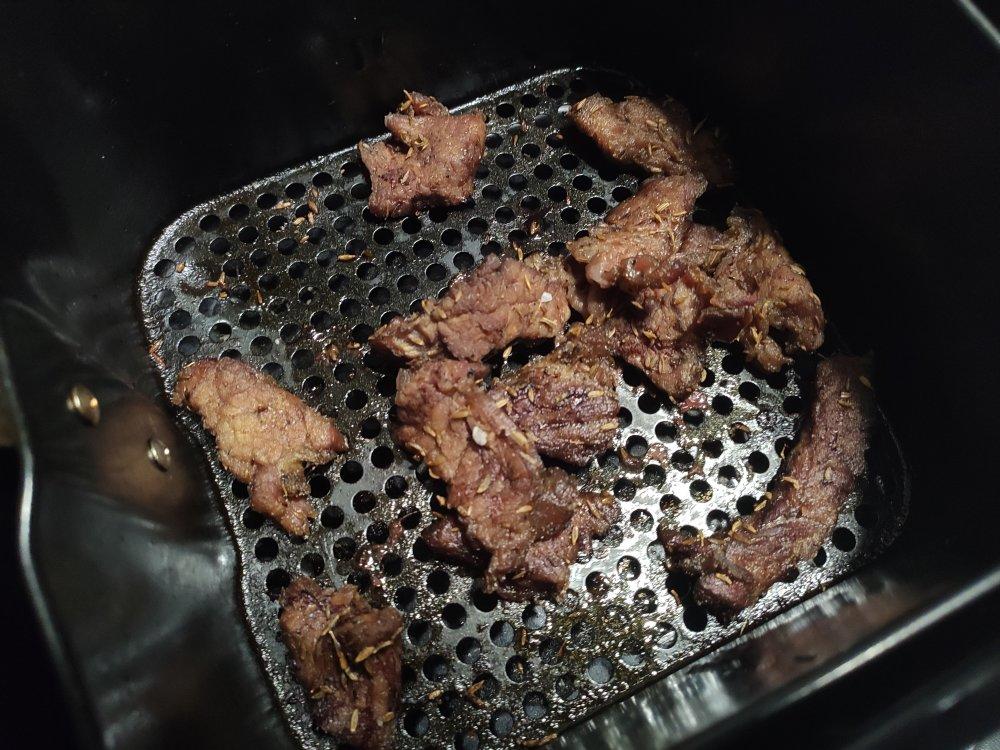 空气炸锅版孜然牙签肉