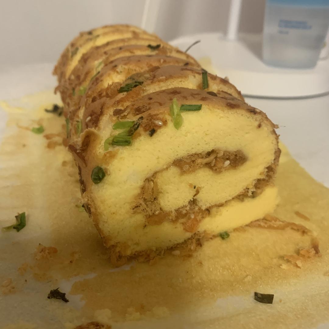 香葱肉松卷 蛋糕卷-无敌美味