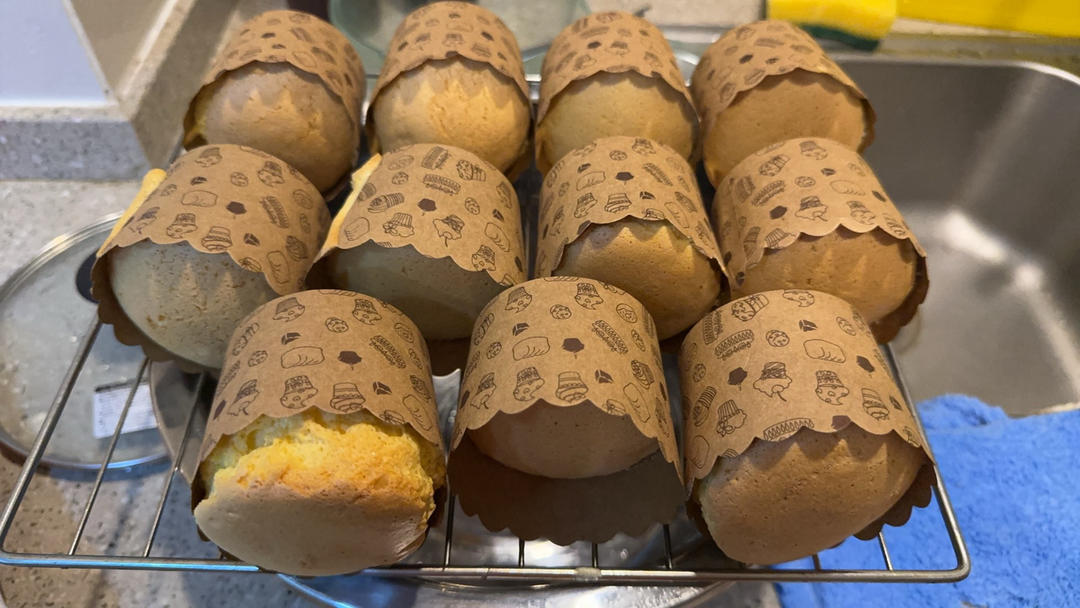 纸杯蛋糕 8寸戚风蛋糕的量