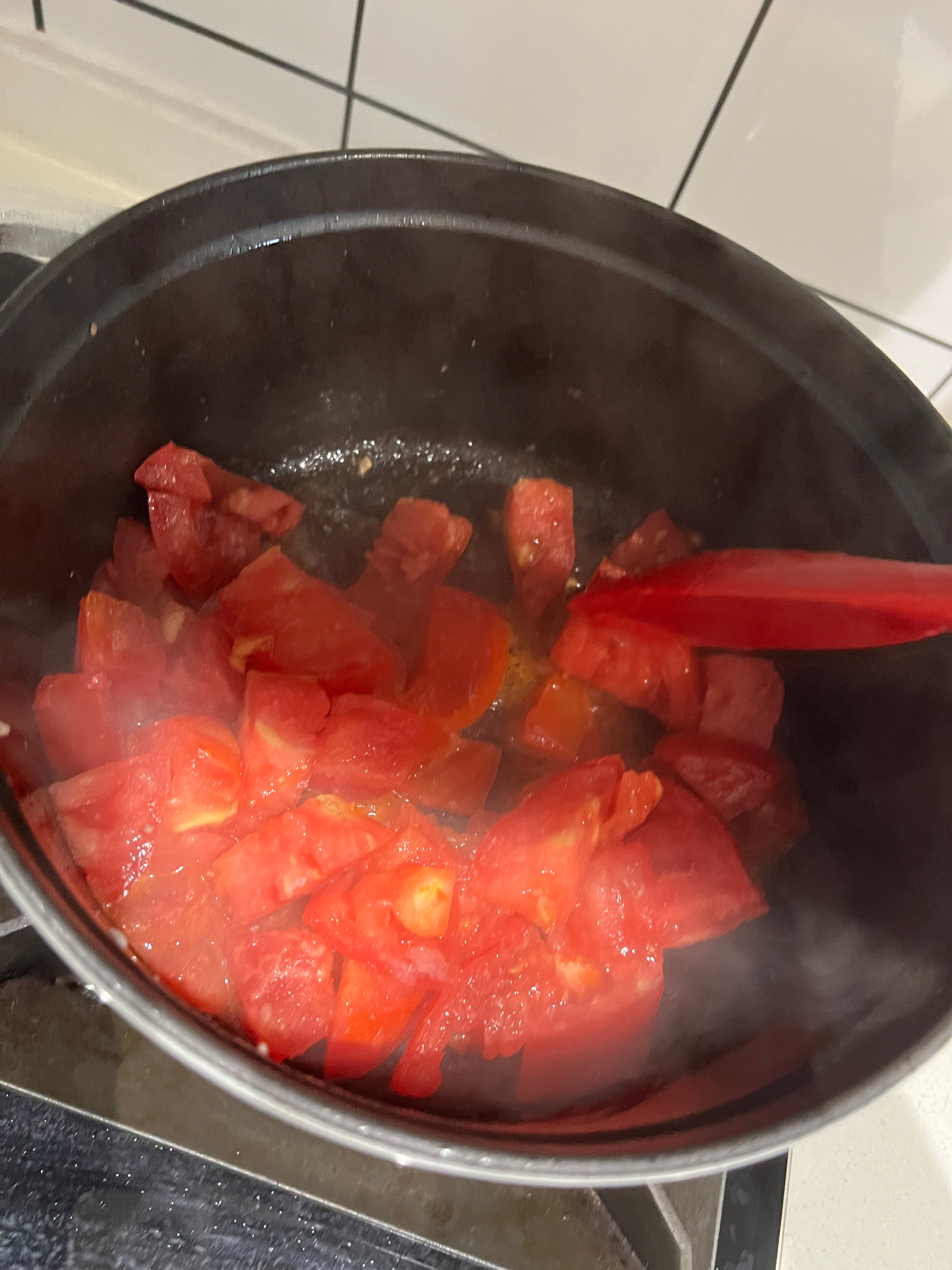 酸酸辣辣美味番茄排骨（鸡、牛肉）的做法 步骤4