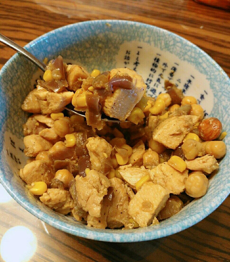 【健康三餐】鹰嘴豆鸡胸茄子饭