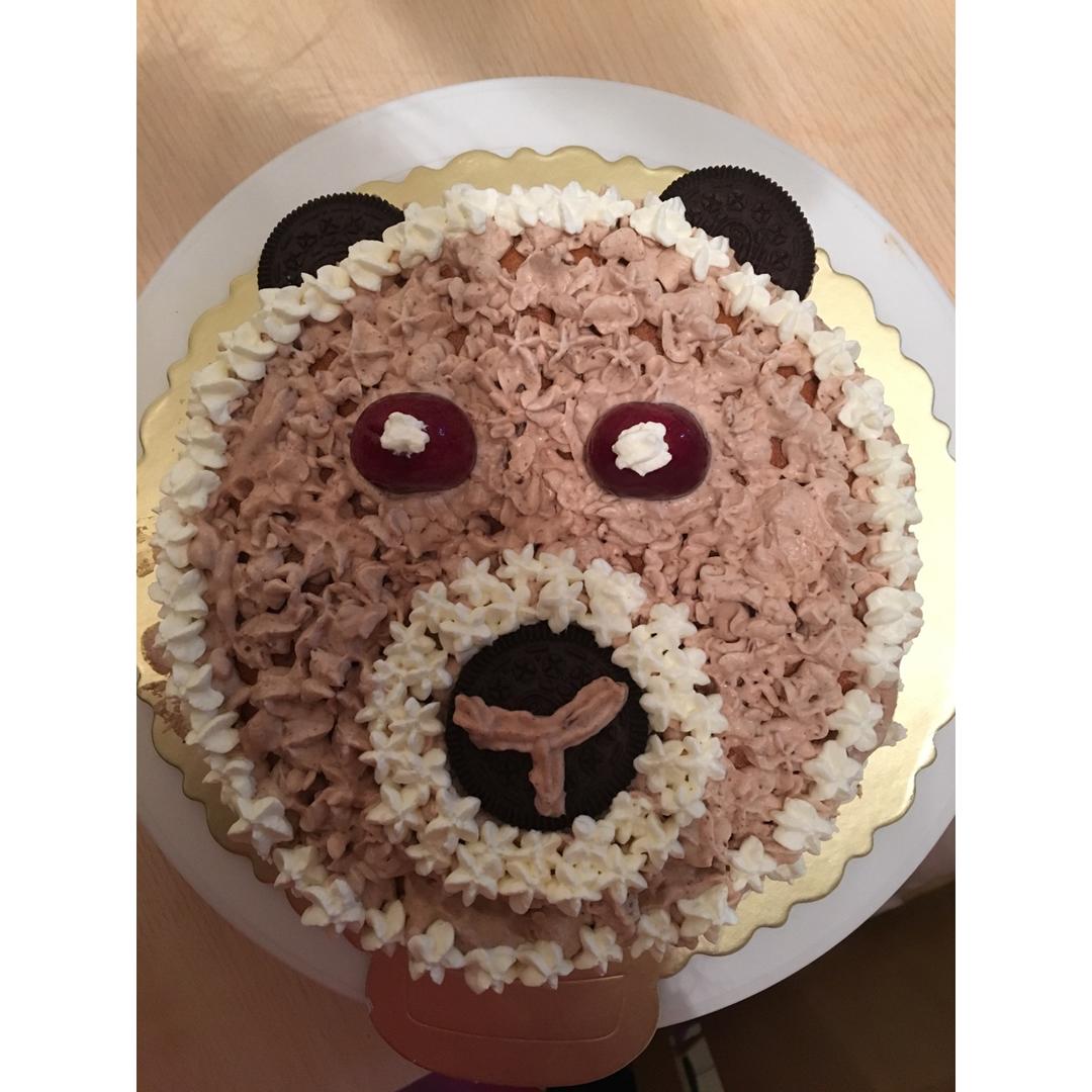 小熊生日蛋糕
