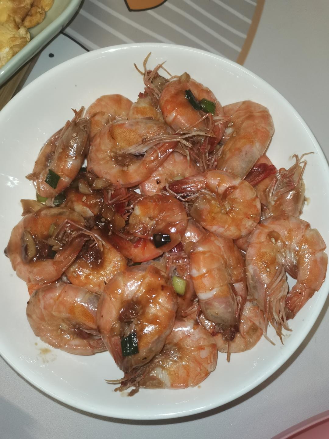 芥末大虾🦐好吃到舔手指