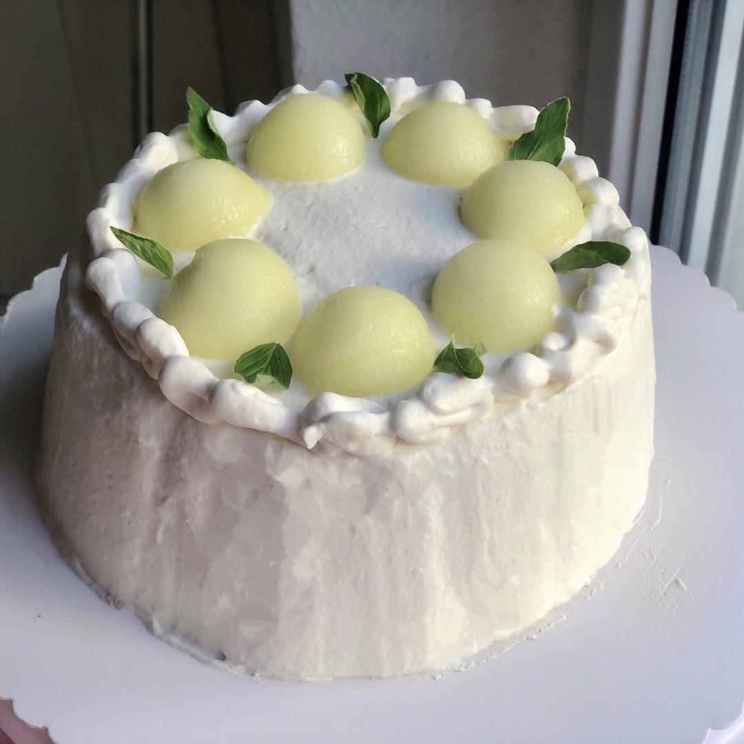 茉莉蜜瓜奶油蛋糕