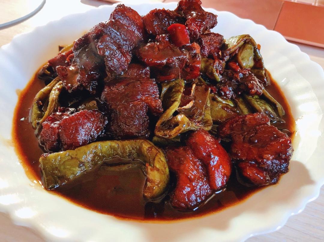 豇豆干红烧肉