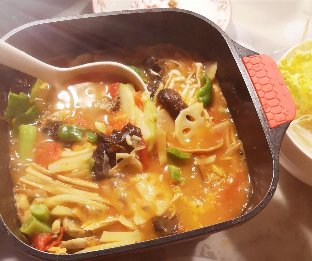 暖暖的西红柿🍅火锅🍲的做法