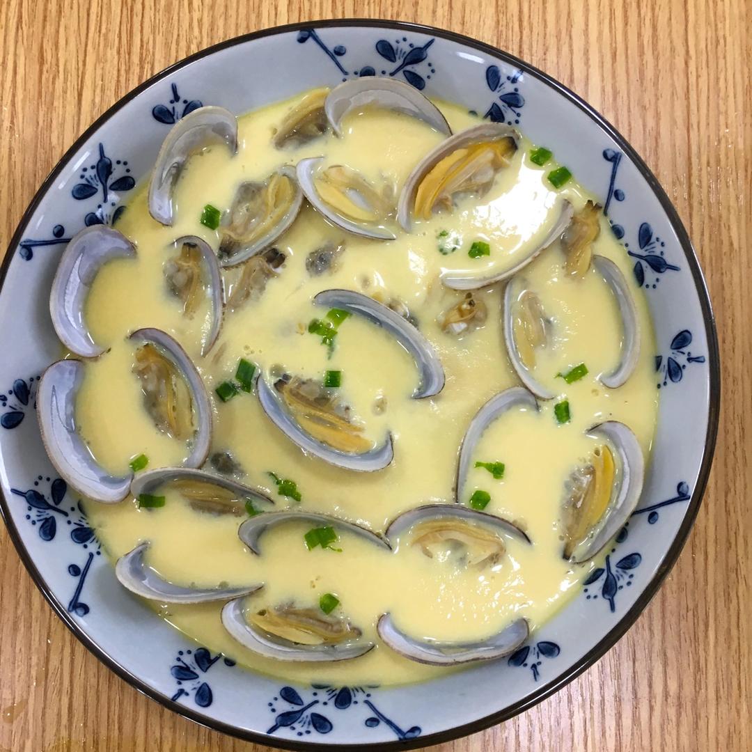 超滑嫩的蛤蜊炖蛋
