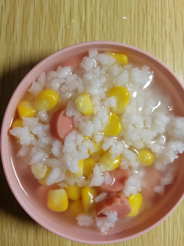 玉米火腿粥