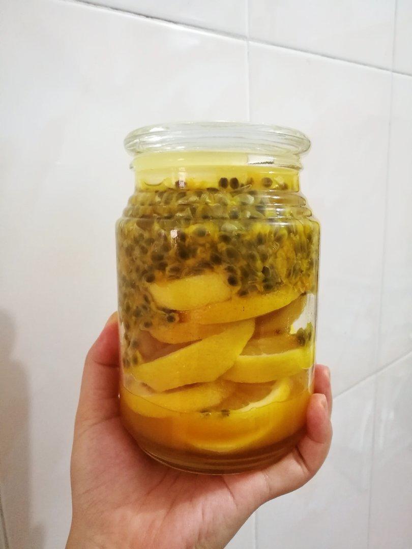 百香果柠檬冰糖蜂蜜