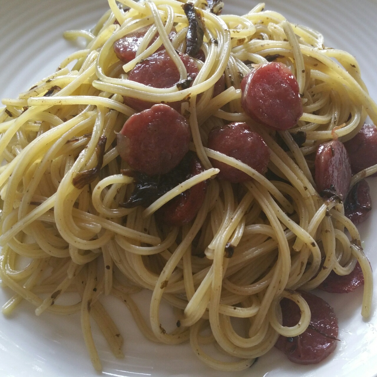 可能是最好吃系列--橄榄菜培根意面