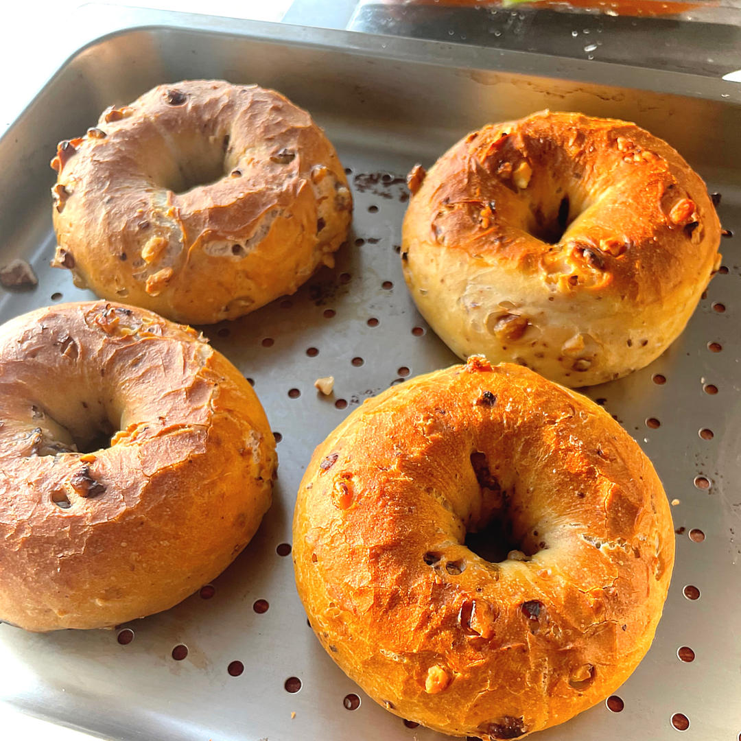 全麦贝果，低糖无油