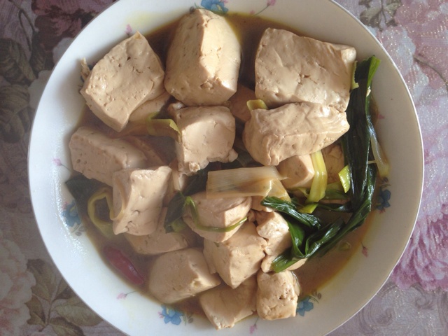 大葱烧豆腐