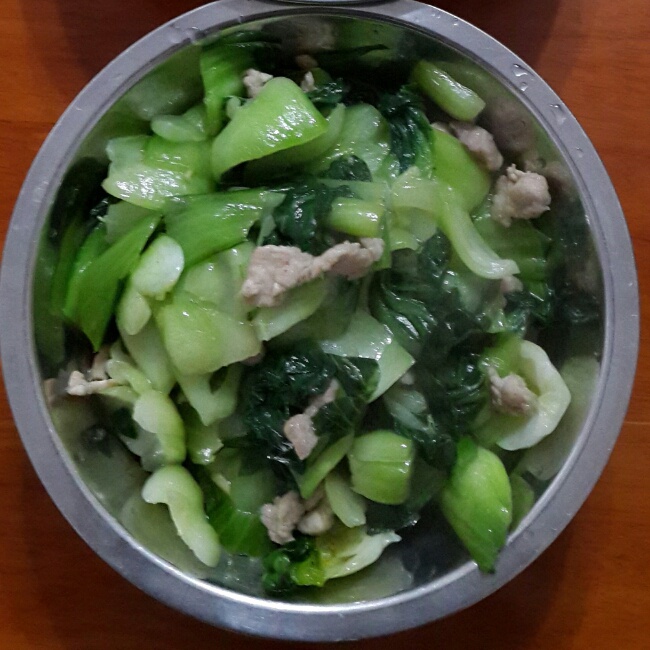 我就叫鱼刺做的青菜炒肉
