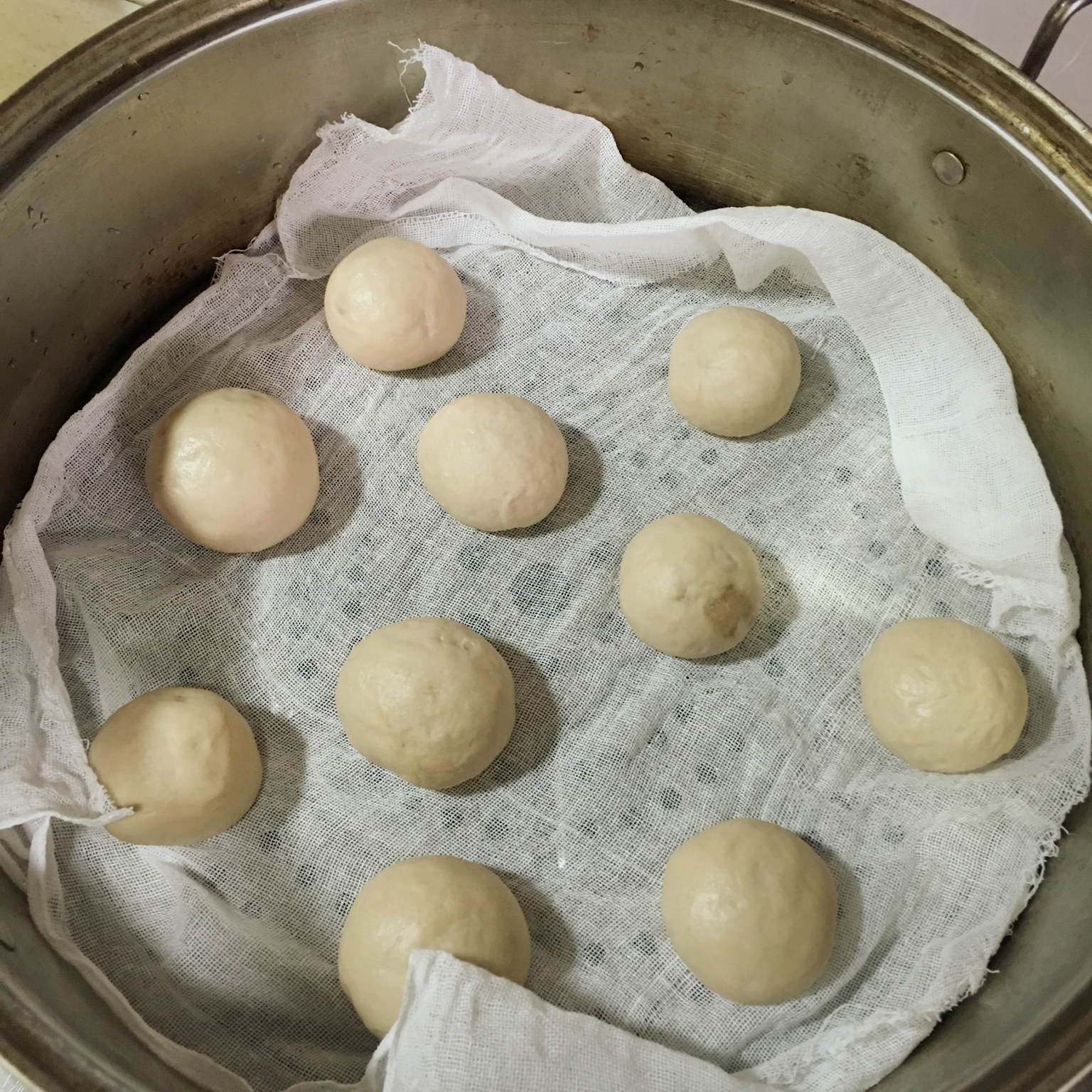 面包机发面蒸馒头