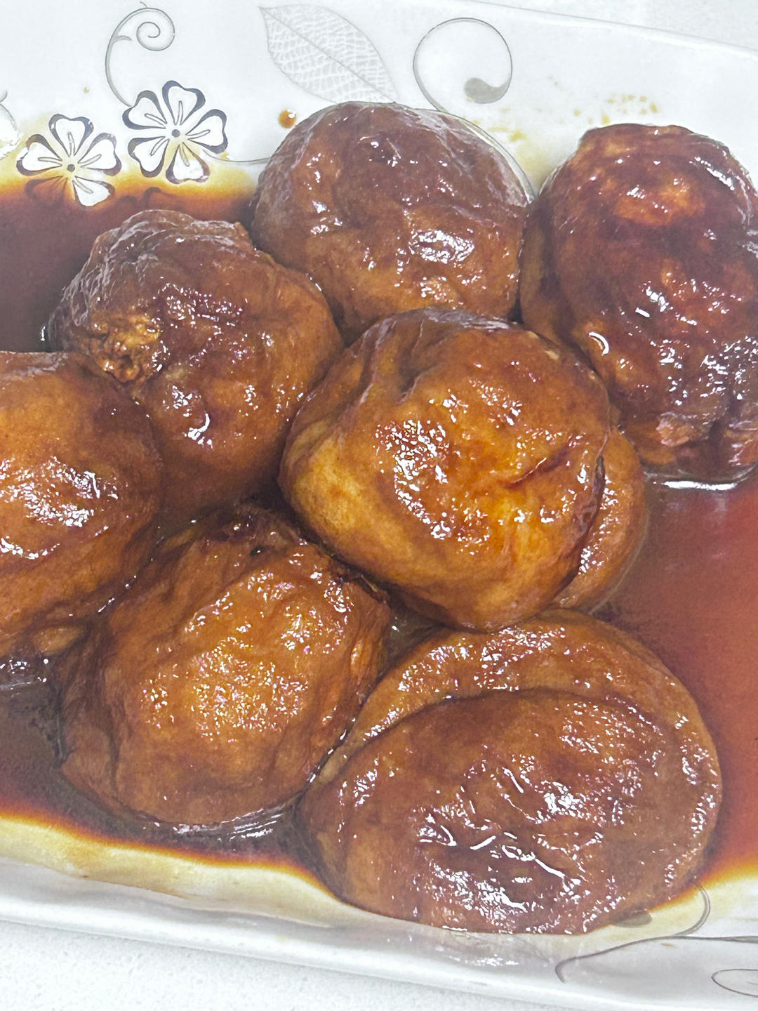 红烧油面筋塞肉