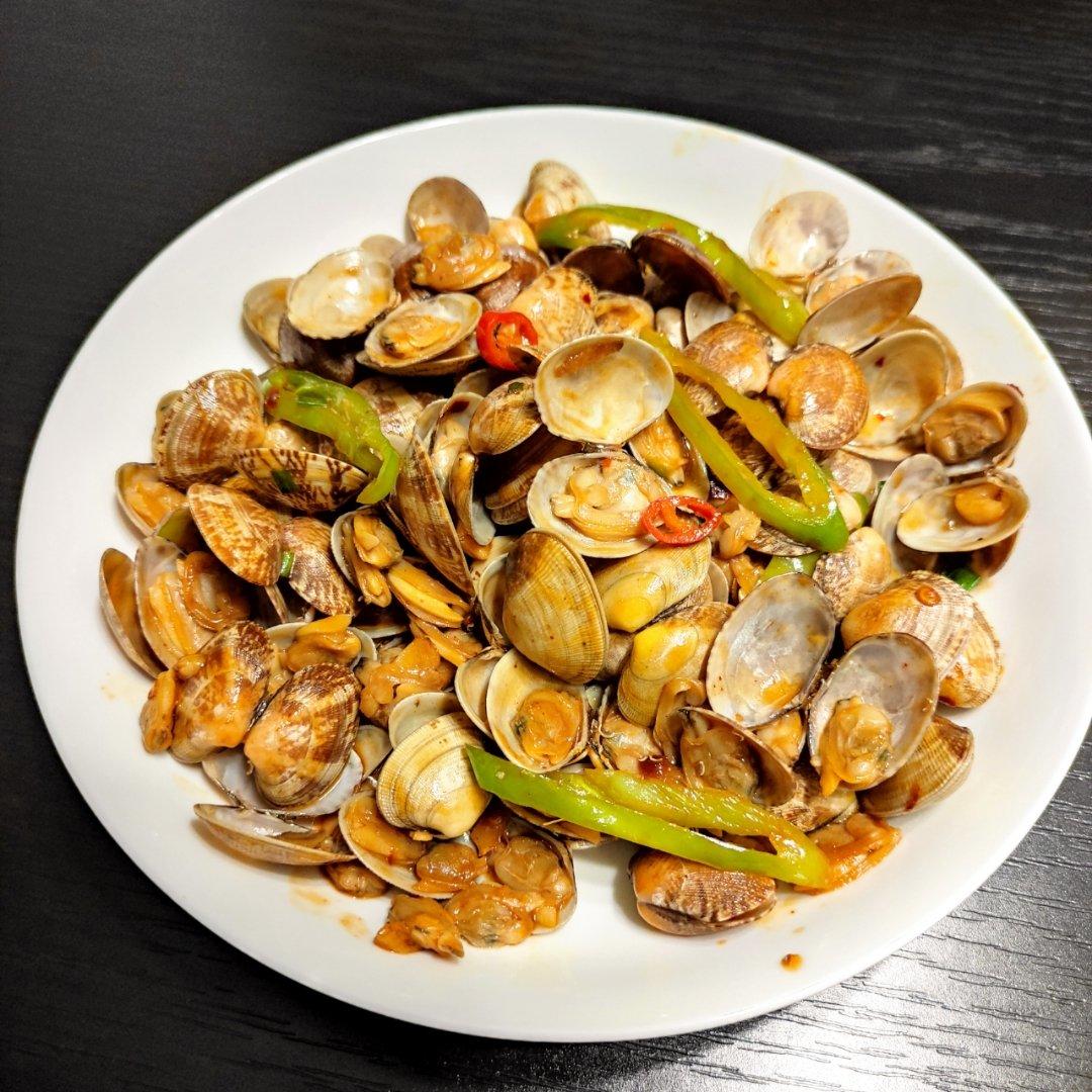 5分钟快手菜❗️秒杀路边摊爆炒花甲～好吃到爆