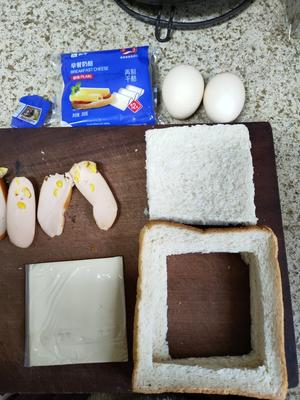 超简单芝士火腿三明治的做法 步骤2