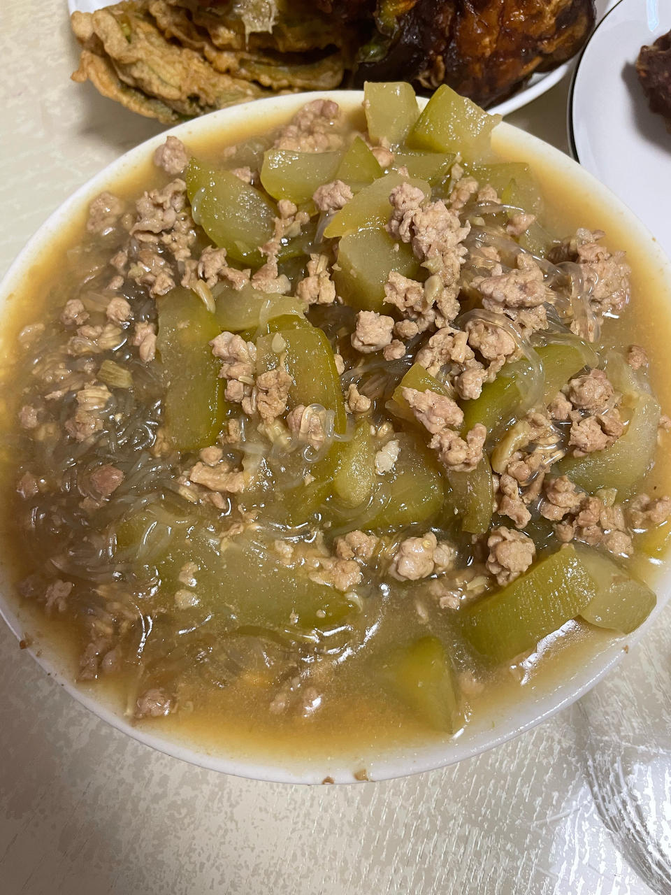冬瓜肉末粉条
