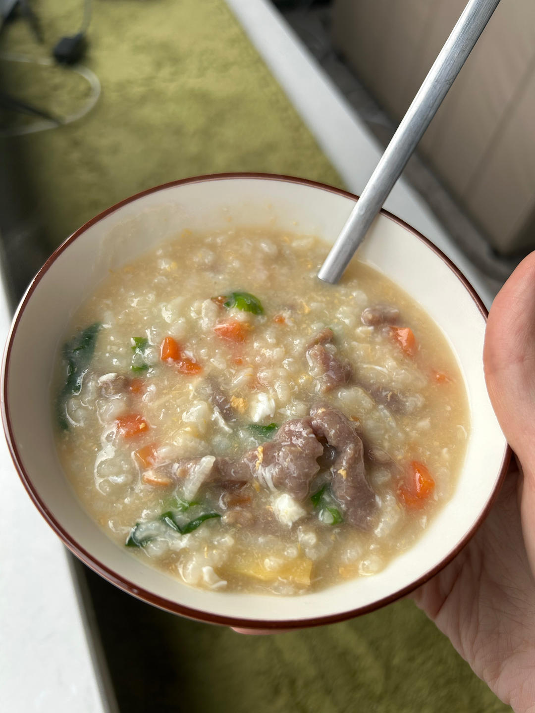 滑蛋牛肉粥