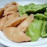 彩色的饺子