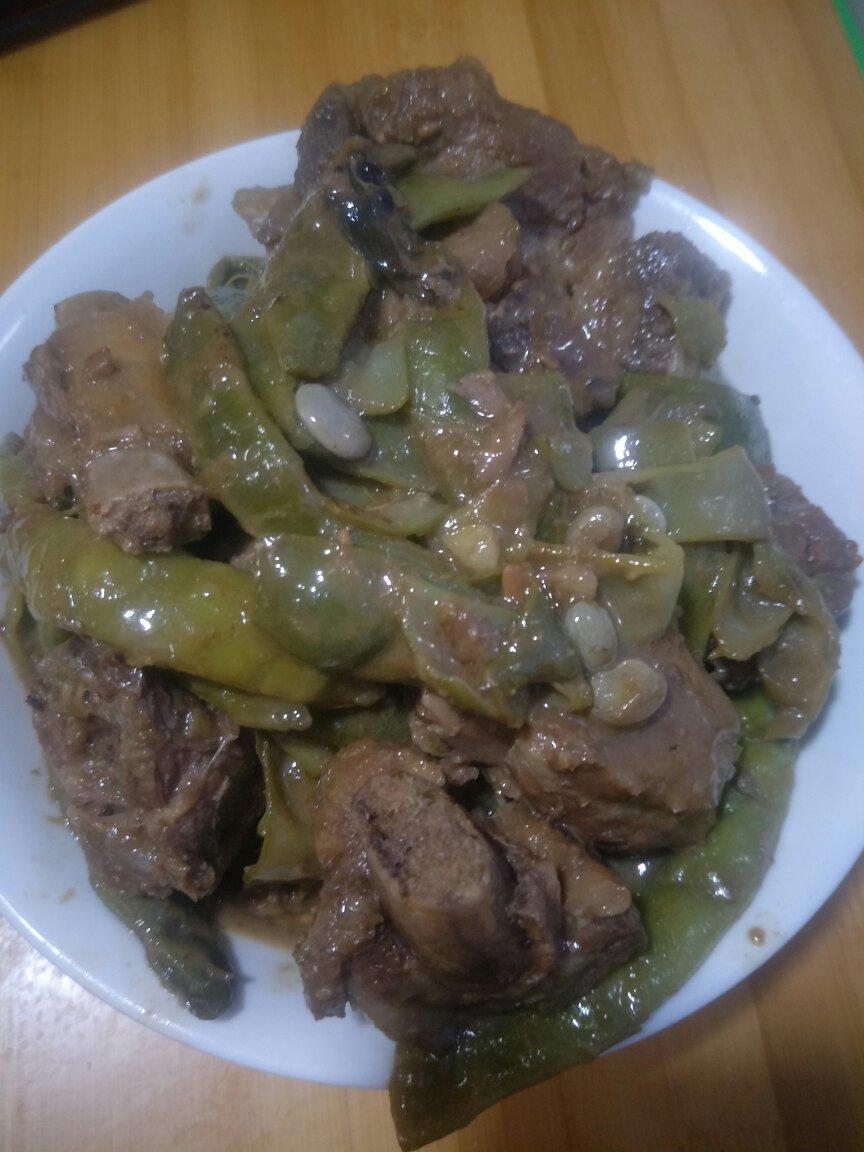 土豆芸豆炖排骨