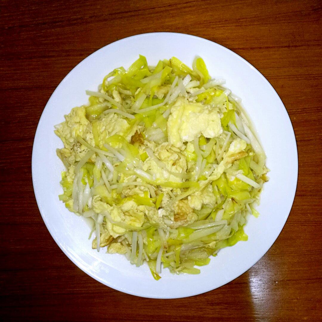 老丁的私房菜－韭黄炒鸡蛋