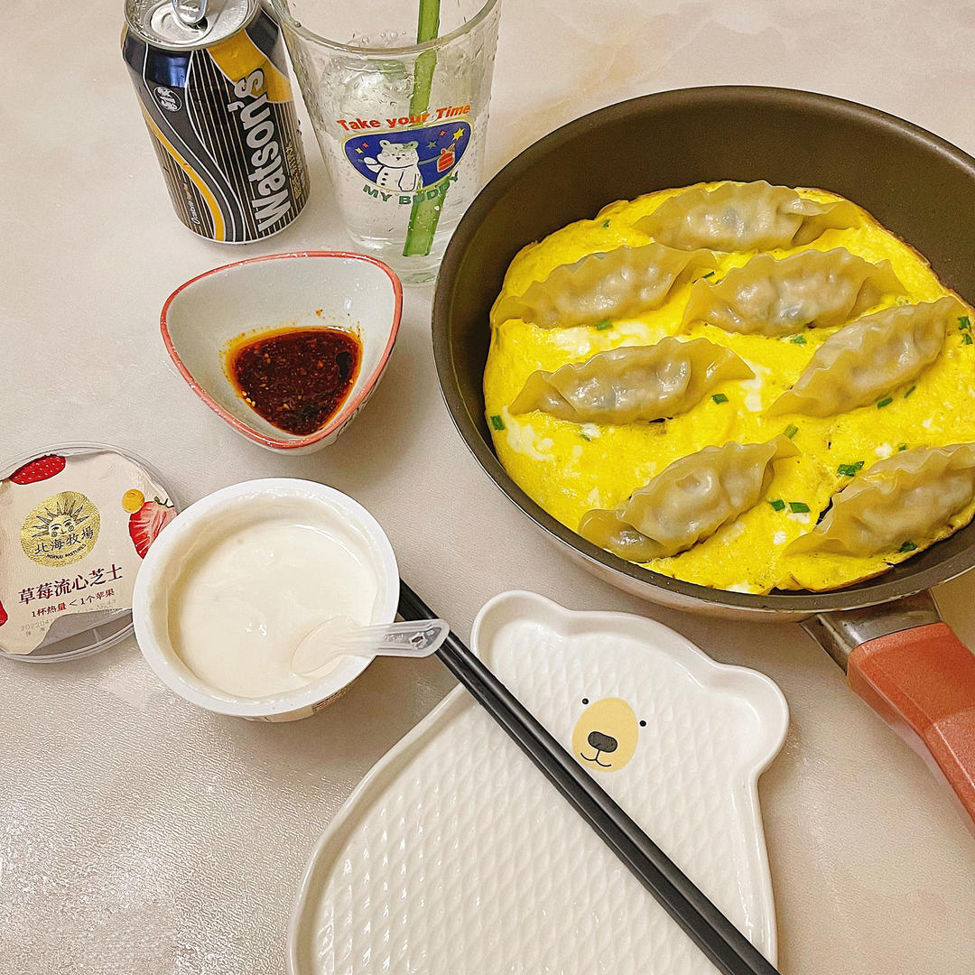 懒人快手抱蛋煎饺