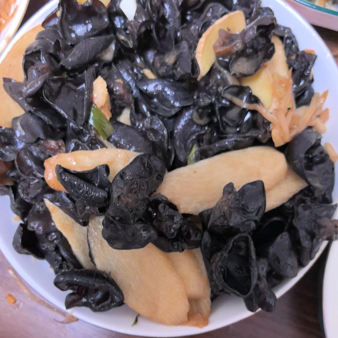 山药炒木耳