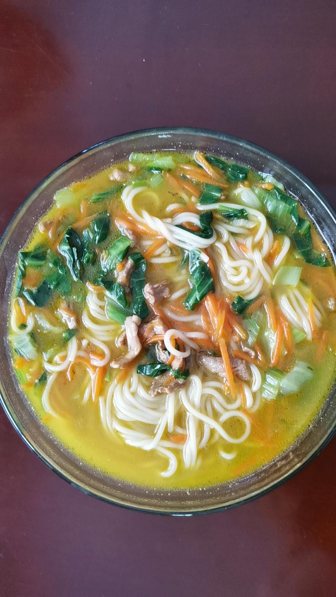 青菜肉丝面