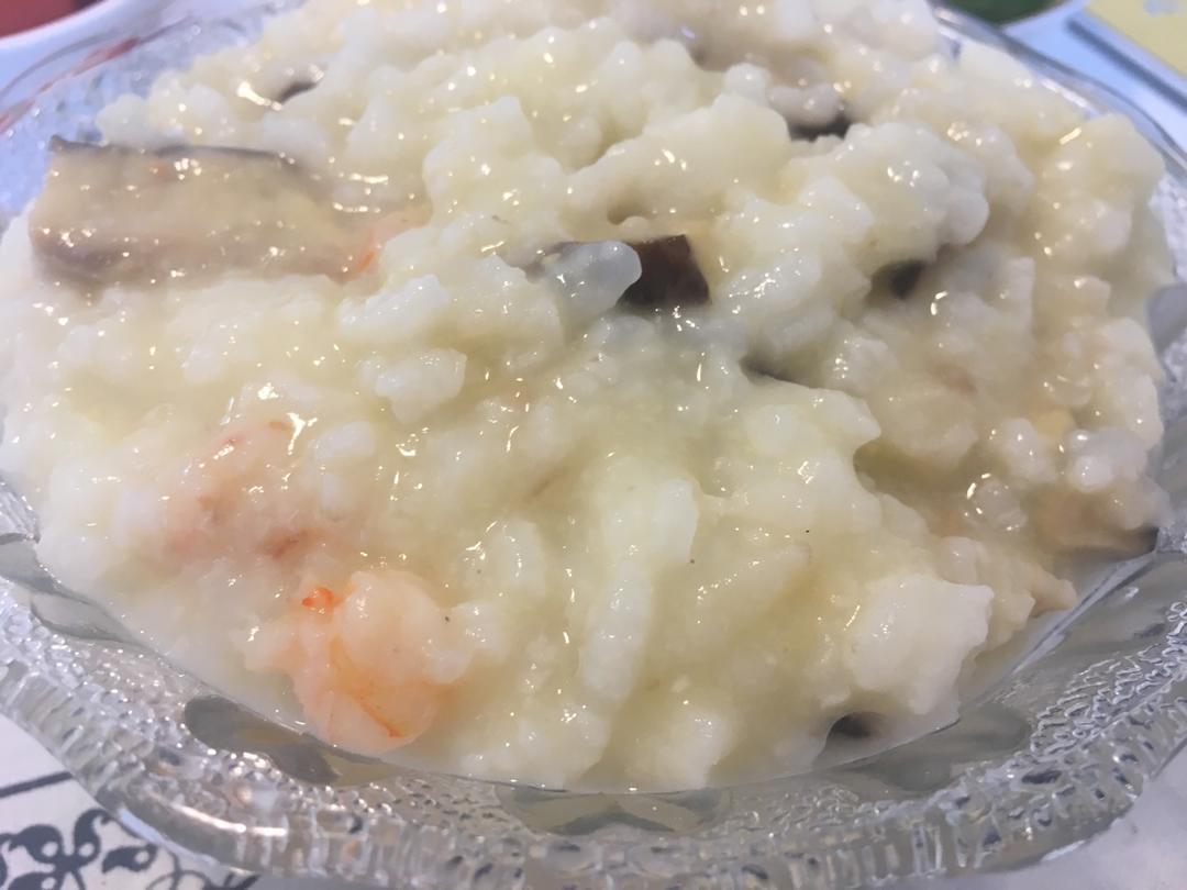 香菇虾仁鸡蛋粥