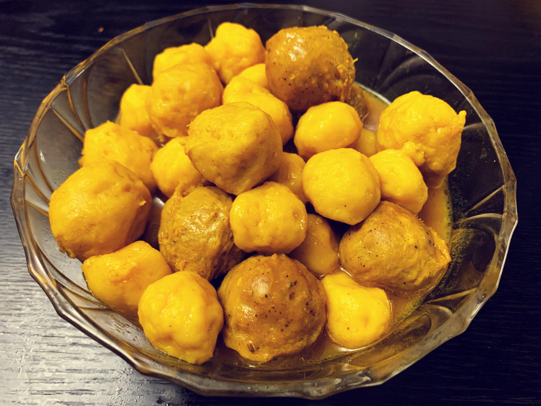 浓香咖喱鱼丸