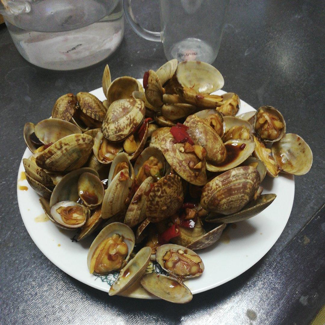 赛过大排档的爆炒花蛤