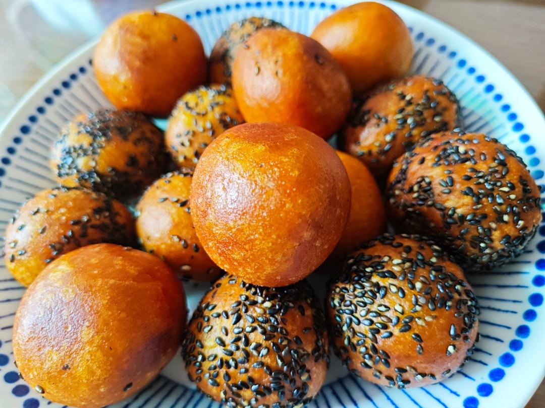 “南瓜芝麻球”聚餐必做小点心