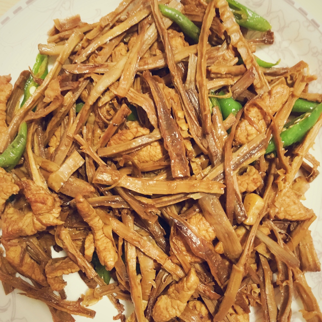 笋干炒肉