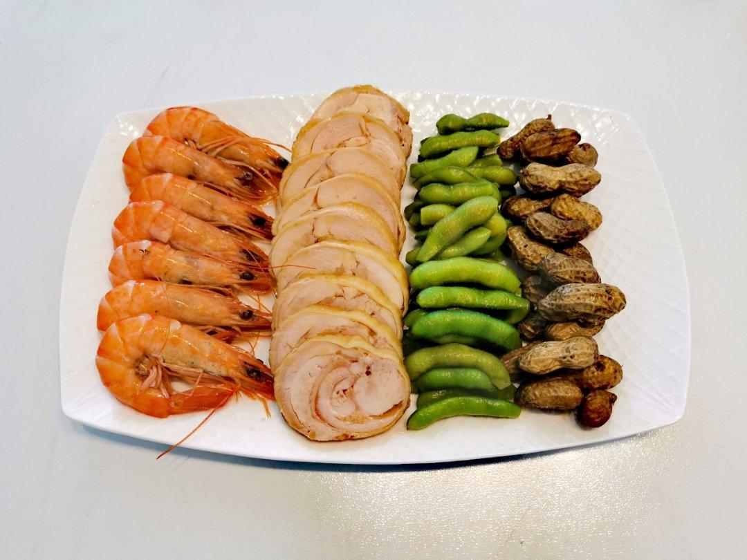 香糟一切：香糟虾+香糟鹅掌鸭信+香糟花毛【曼食慢语】