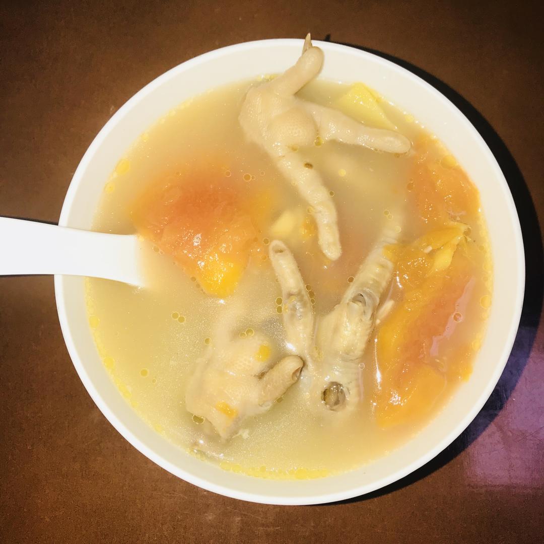木瓜鸡爪汤