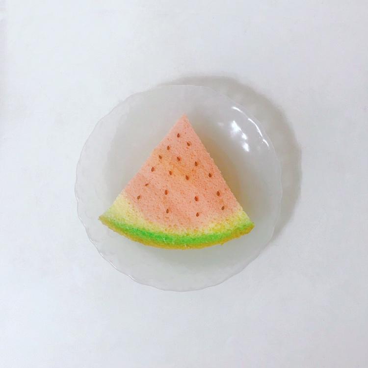 花式戚风之仿真西瓜蛋糕