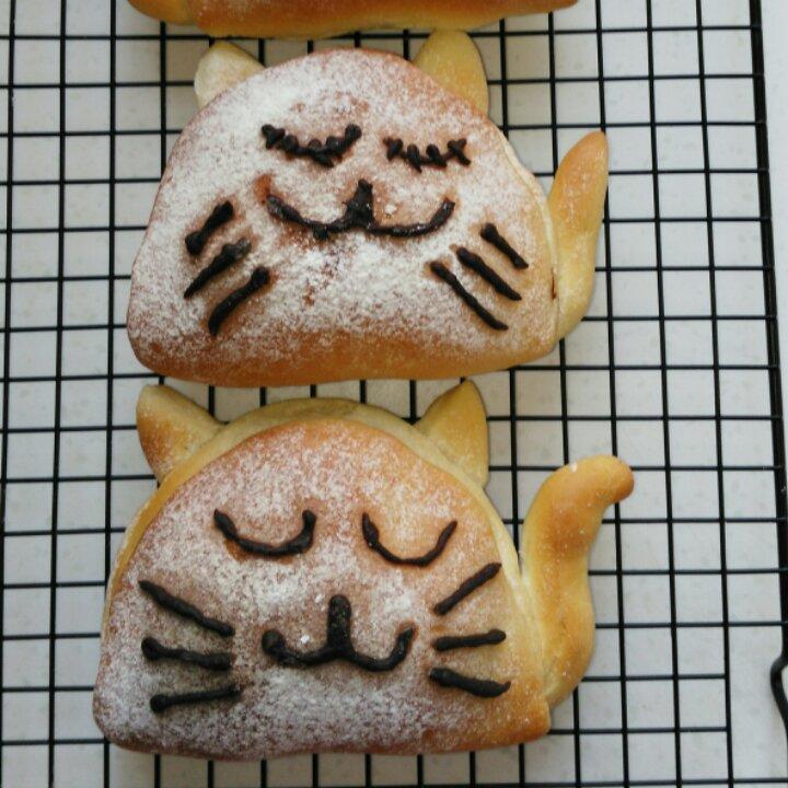 可爱猫--全麦蜂蜜小面包