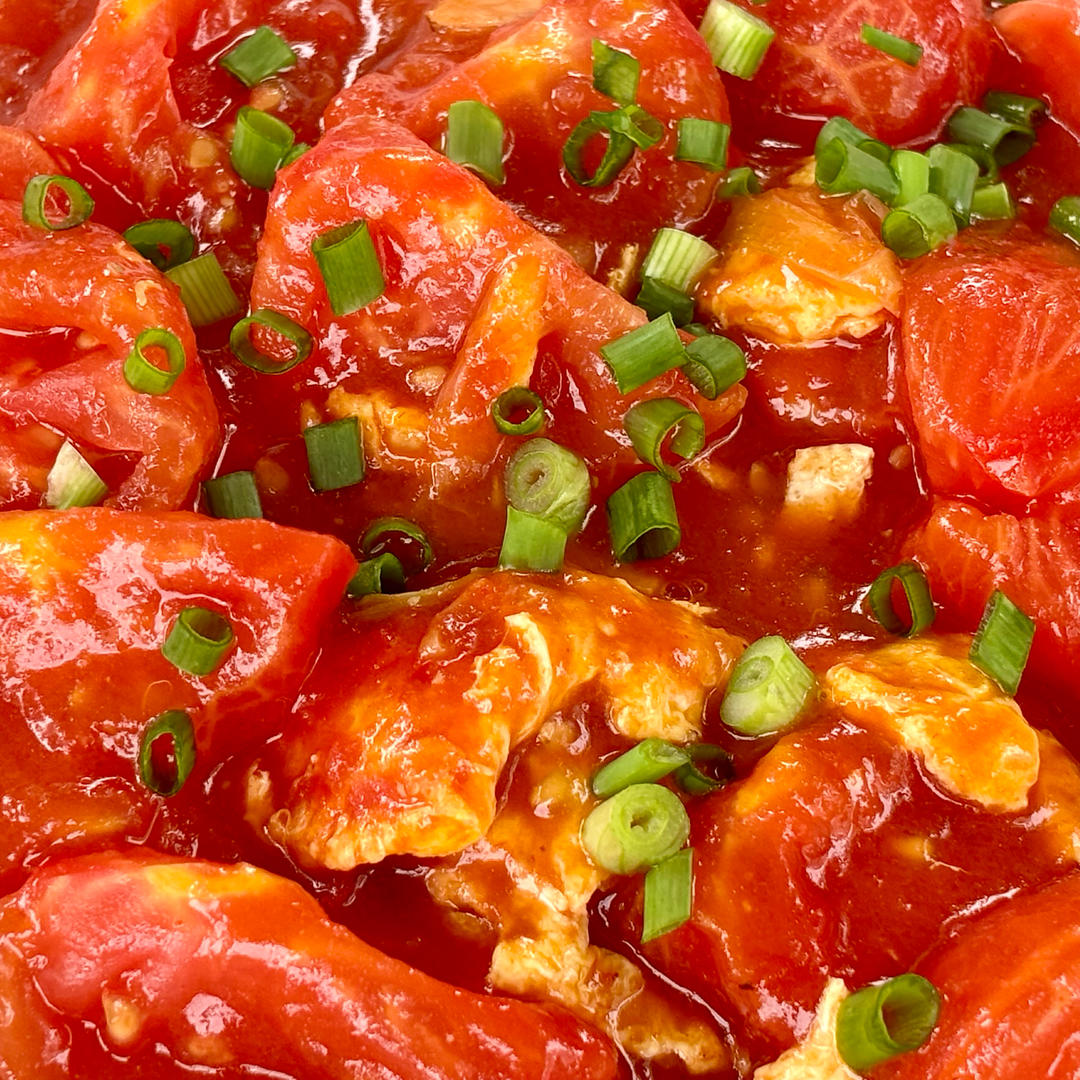 用电磁炉、不粘锅做一个无油烟、低脂、低升糖的番茄炒鸡蛋