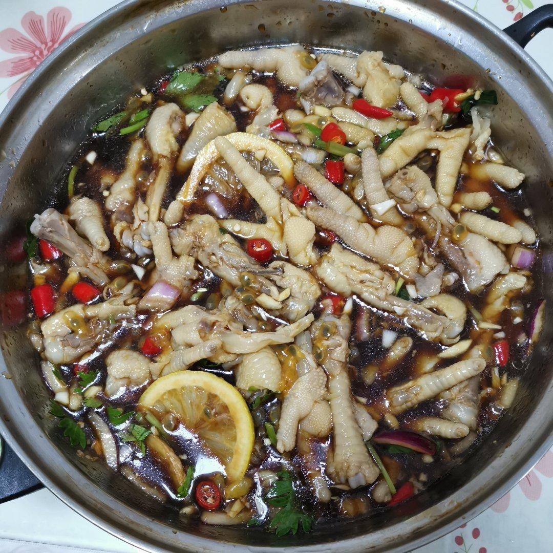 抖音网红百香果柠檬凤爪