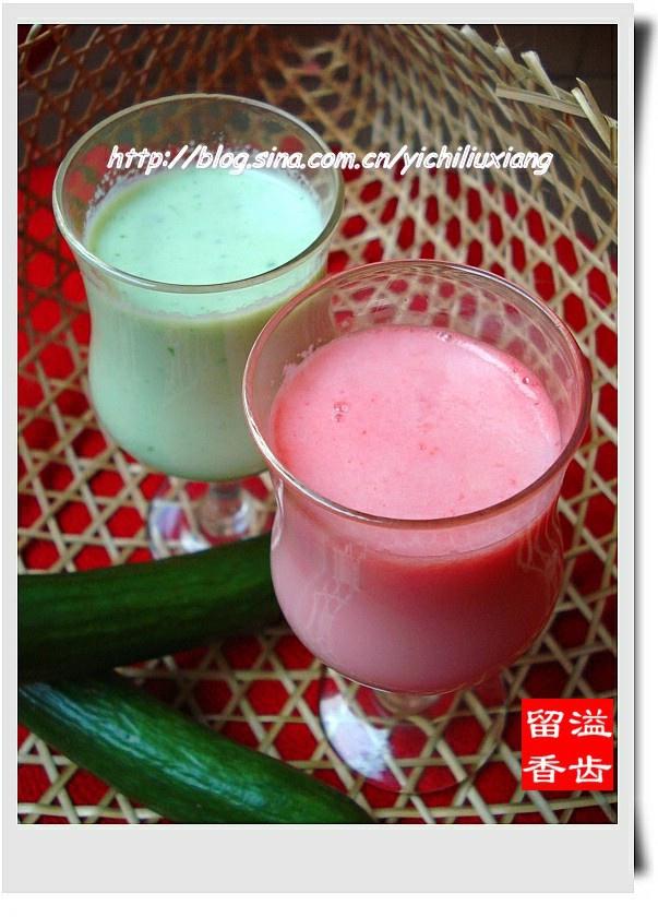 红绿鲜奶汁的做法