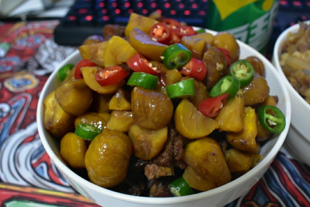 板栗烧排骨