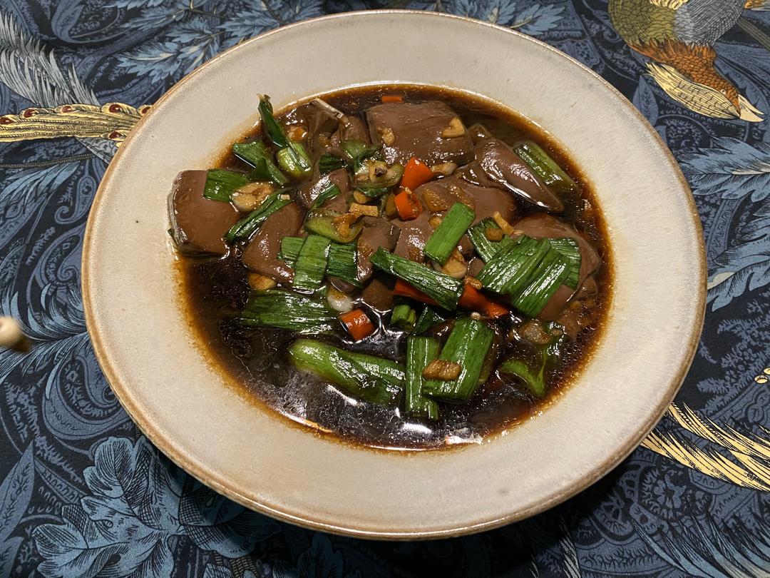 快手菜嫩滑鸭血的做法
