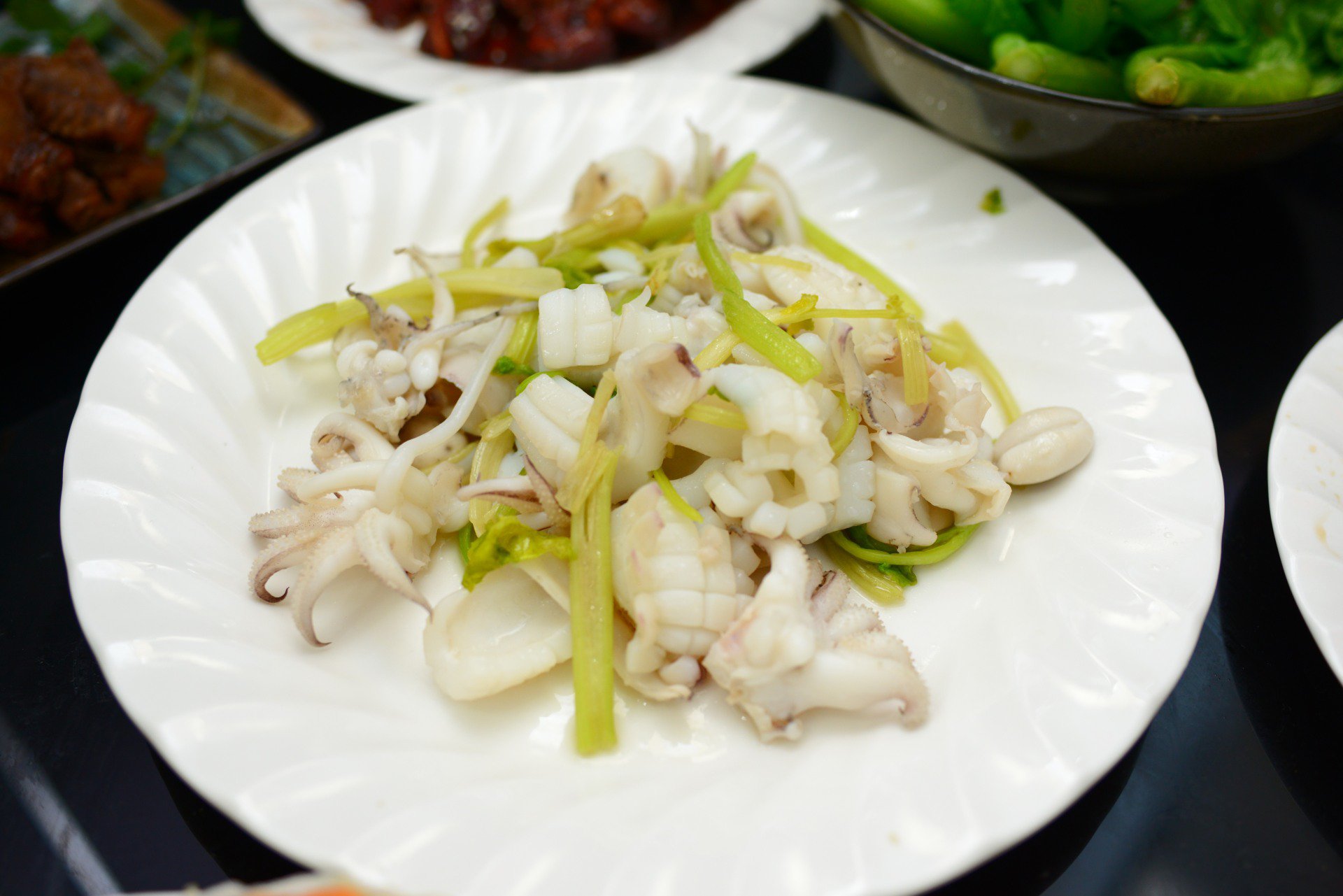 墨鱼仔炒芹菜